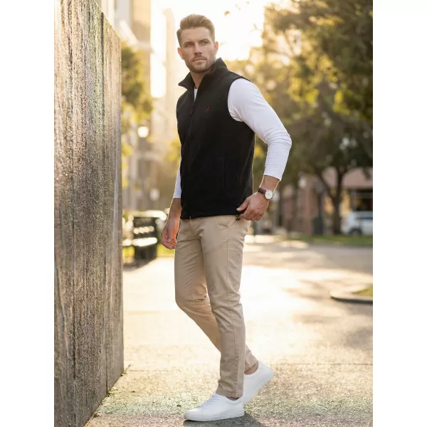  Fleeceweste für Herren ALTISPORT ALM002518 SCHWARZ UND ROT 