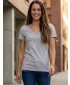 Frauen t -Shirt mit kurzen Ärmeln SAM 73 UNA WT 866 GRAU