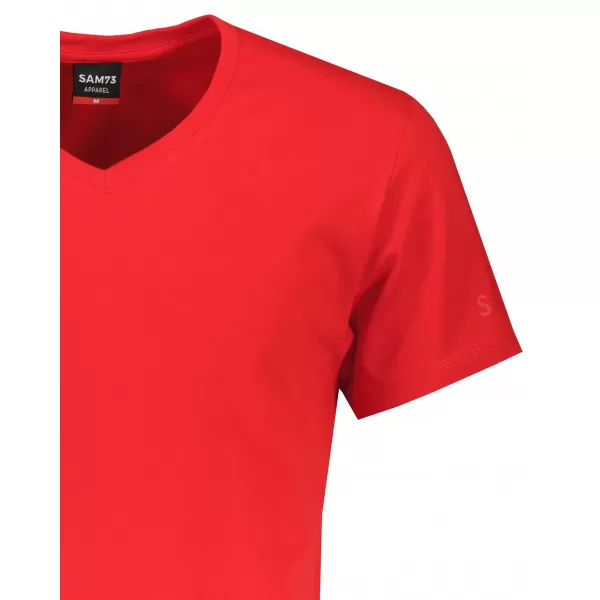  Herren t -Shirt mit kurzen Ärmeln SAM 73 BLANE MT 807 ROT 
