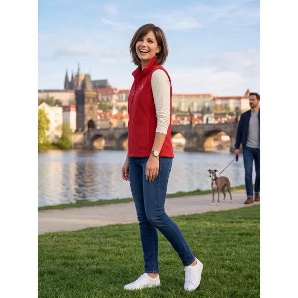  Fleeceweste für Damen ALTISPORT ALW002518 BURGUND 