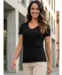 Frauen t -Shirt mit kurzen Ärmeln SAM 73 UNA WT 866 SCHWARZ