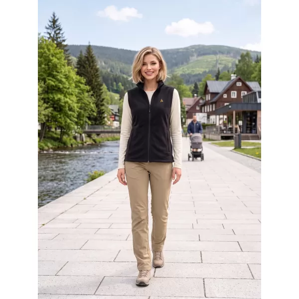  Fleeceweste für Damen ALTISPORT ALW002518 SCHWARZ UND GOLD 