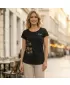 Damen-T-Shirt ALTISPORT ALW132122 SCHWARZ UND GOLD