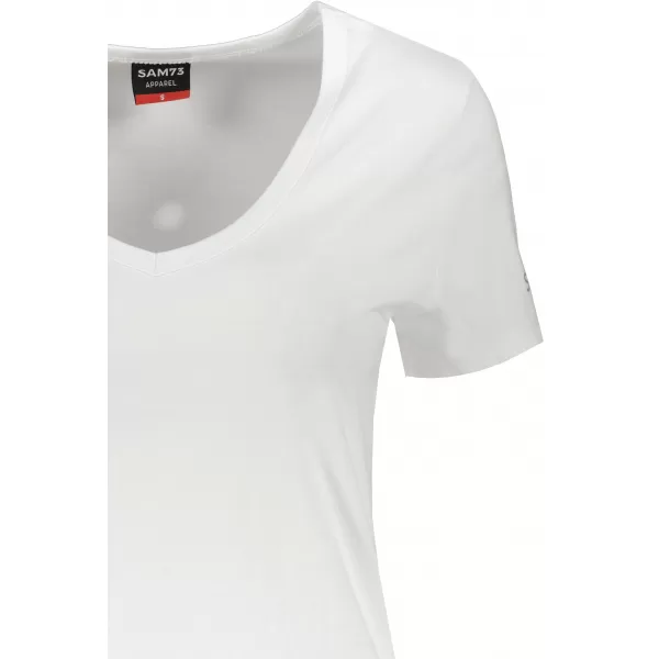  Damen-T-Shirt mit kurzen Ärmeln SAM 73 UNA WT 866 WEIß 