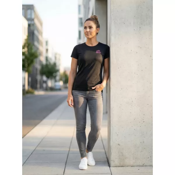  Funktions-T-Shirt für Damen ALTISPORT ALW056140 SCHWARZ ROSA 