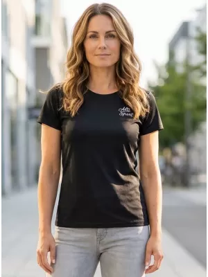 Funktions-T-Shirt für Damen ALTISPORT ALW056140 SCHWARZ UND WEIß