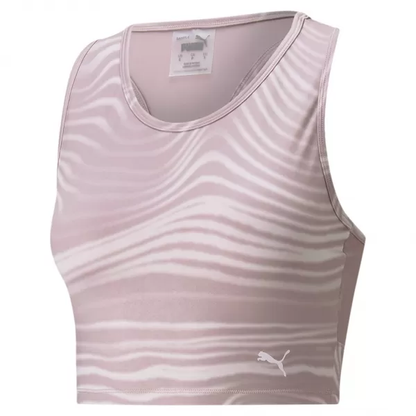  Damenoberteil PUMA STUDIO AOP CROP TANK 521561-18 WACHTEL 
