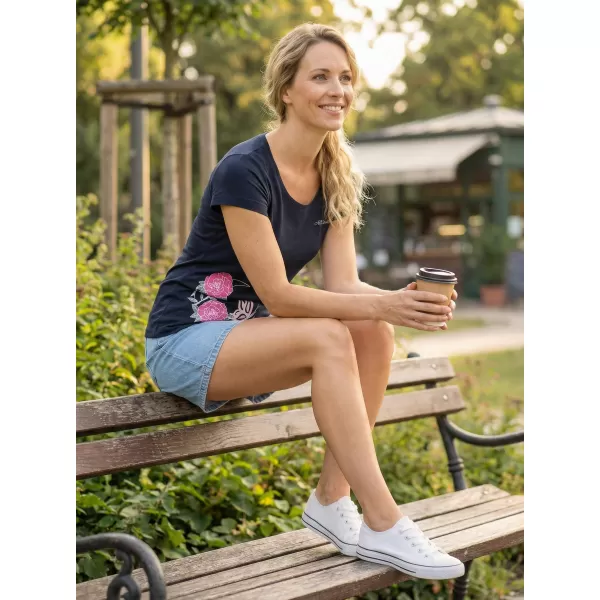  Damen-T-Shirt ALTISPORT ALW146122 NAVY BLAU 