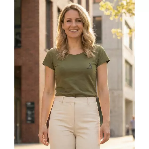  Premium-T-Shirt für Damen ALTISPORT ALW145154 AVOCADOGRÜN 