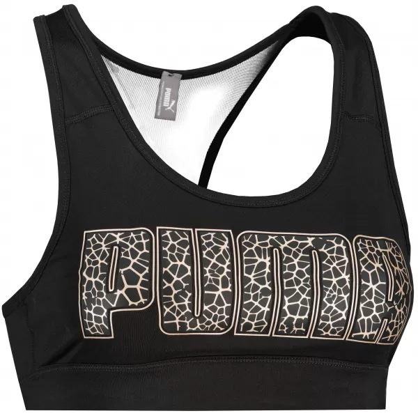  Sport-BH für Damen PUMA MID IMPACT 4KEEPS BRA 520304-99 PUMA SCHWARZ/METALLIC 
