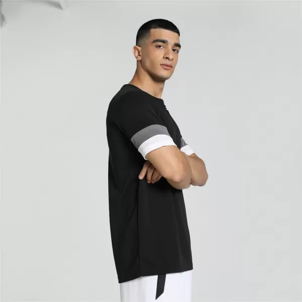  Funktions-T-Shirt für Herren PUMA TEAMRISE JERSEY 704932-03 PUMA SCHWARZ/RAUCHPERLE/PUMA WEIß 
