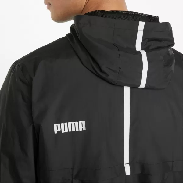  Herrenjacke PUMA ESS SOLID WINDBREAKER 847484-01 BLACK PUMA SCHWARZ 