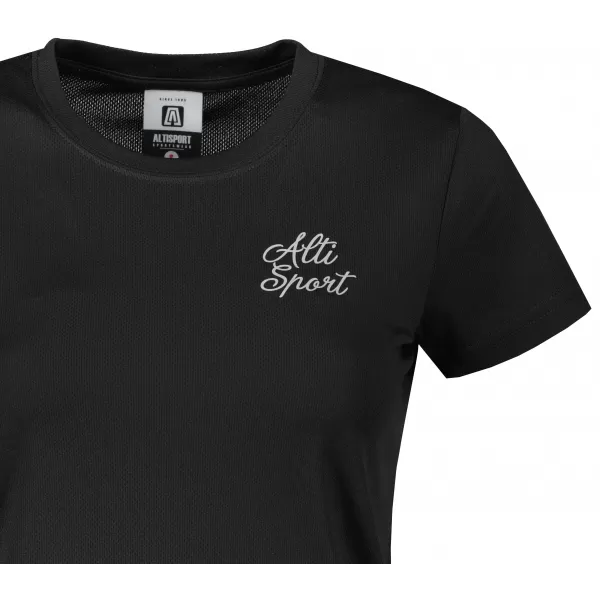  Funktions-T-Shirt für Damen ALTISPORT ALW056140 SCHWARZ UND WEIß 