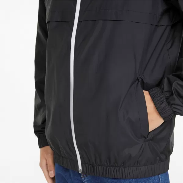  Herrenjacke PUMA ESS SOLID WINDBREAKER 847484-01 BLACK PUMA SCHWARZ 