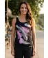 Damen-Tanktop ALTISPORT CARRYOVER ALW112136 SCHWARZ ROSA