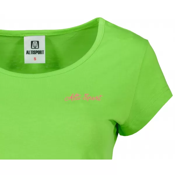 Dámské triko ALTISPORT CARRYOVER ALW134122 APPLE GREEN 