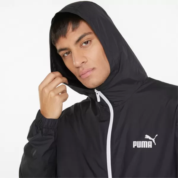  Herrenjacke PUMA ESS SOLID WINDBREAKER 847484-01 BLACK PUMA SCHWARZ 