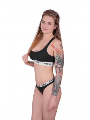 Damenunterwäsche ALTISPORT BERA LUNX083 SCHWARZ-WEISS
