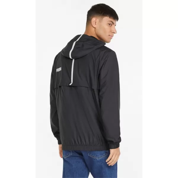  Herrenjacke PUMA ESS SOLID WINDBREAKER 847484-01 BLACK PUMA SCHWARZ 