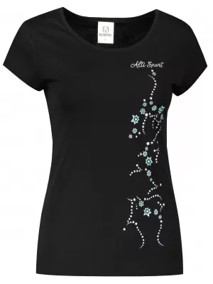 Damen-T-Shirt ALTISPORT ALW133122 SCHWARZ UND BLAU