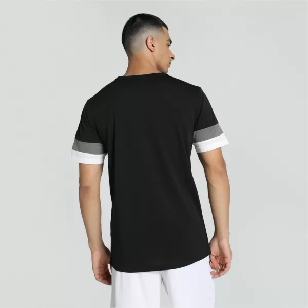  Funktions-T-Shirt für Herren PUMA TEAMRISE JERSEY 704932-03 PUMA SCHWARZ/RAUCHPERLE/PUMA WEIß 
