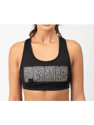 Sport-BH für Damen PUMA MID IMPACT 4KEEPS BRA 520304-99 PUMA SCHWARZ/METALLIC