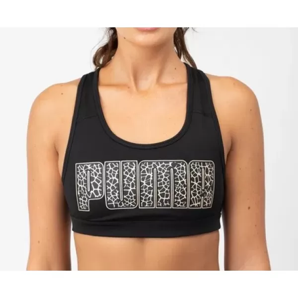  Sport-BH für Damen PUMA MID IMPACT 4KEEPS BRA 520304-99 PUMA SCHWARZ/METALLIC 