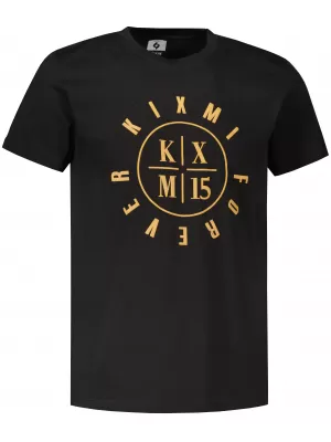 Herren-T-Shirt KIXMI KIXM004129 SCHWARZ UND GOLD