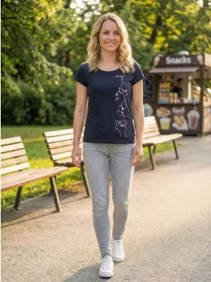 Damen-T-Shirt ALTISPORT ALW133122 NAVY BLAU