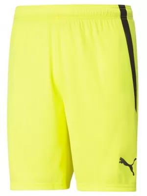Herrenshorts PUMA TEAMLIGA SHORTS 704924-42 FLUO YELLOW/ FLUO-GELB/PUMA-SCHWARZ