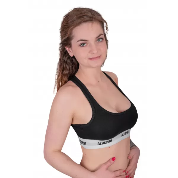  Damen-BH ALTISPORT DAKA LUNX085 SCHWARZ-WEISS 