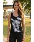 Damen-Tanktop ALTISPORT CARRYOVER ALW112136 SCHWARZ UND SILBER