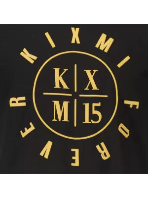 Herren-T-Shirt KIXMI KIXM004129 SCHWARZ UND GOLD