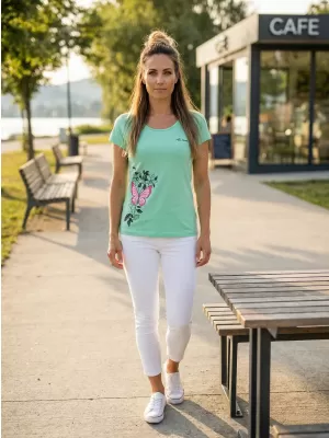 Dámské triko ALTISPORT CARRYOVER ALW137122 MÁTOVÁ