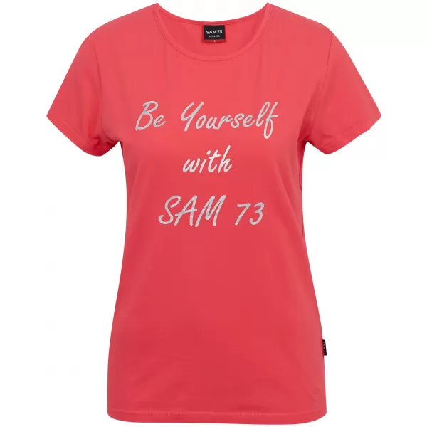  Damen-T-Shirt mit kurzen Ärmeln SAM 73 RENÉE WT 842 LEUCHTEND ROSA 