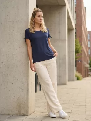 Damen-T-Shirt mit kurzen Ärmeln SAM 73 FELICIA WT 854 DUNKELBLAU