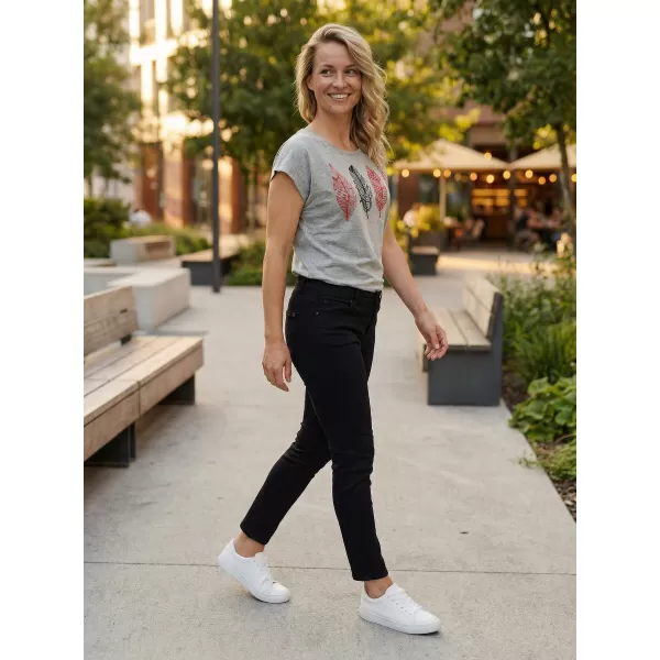  Frauen t -Shirt mit kurzen Ärmeln SAM 73 PENELOPE WT 861 GRAU 