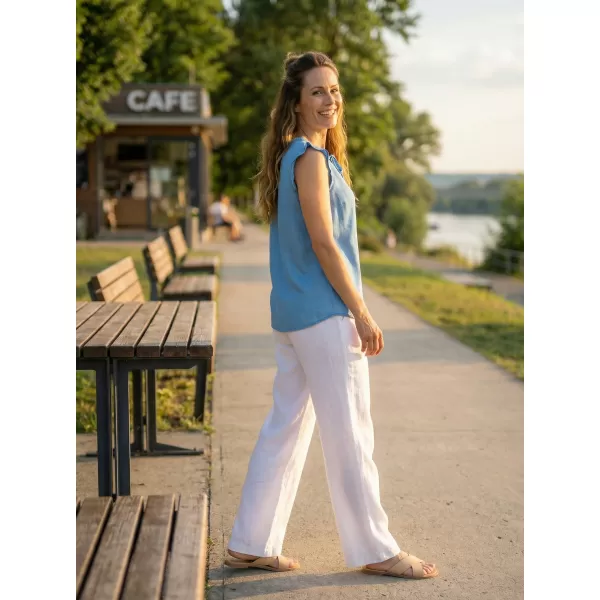  Damenbluse KIXMI NEIVA HELLBLAU 