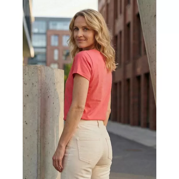  Damen-T-Shirt mit kurzen Ärmeln SAM 73 RENÉE WT 842 LEUCHTEND ROSA 