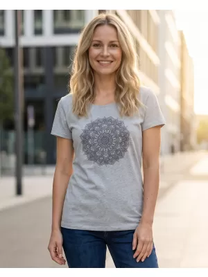 Frauen t -Shirt mit kurzen Ärmeln SAM 73 DEBORAH WT 845 HELLGRAU