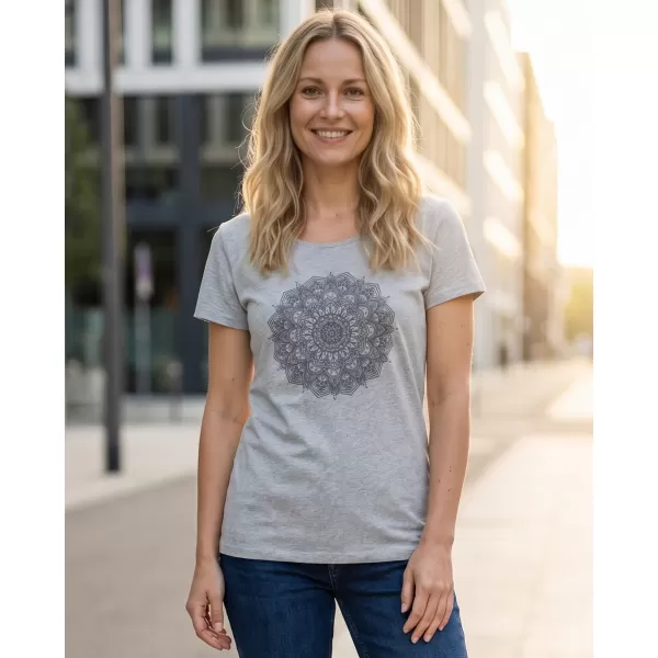  Frauen t -Shirt mit kurzen Ärmeln SAM 73 DEBORAH WT 845 HELLGRAU 