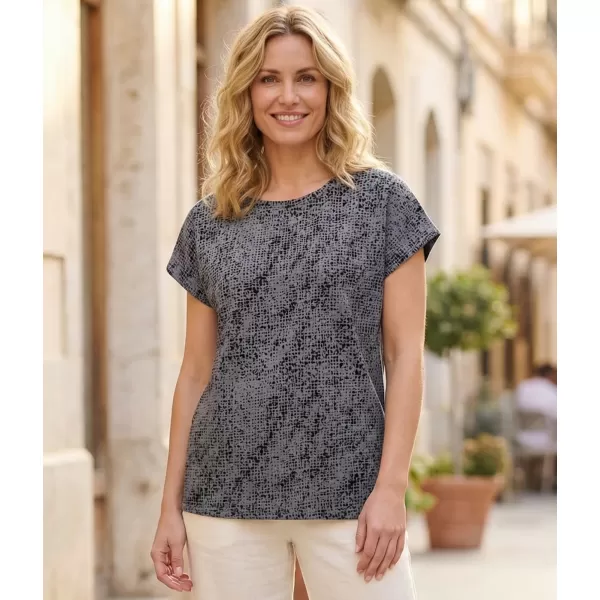  Damen-T-Shirt mit kurzen Ärmeln SAM 73 VERONICA WT 843 SCHWARZ 