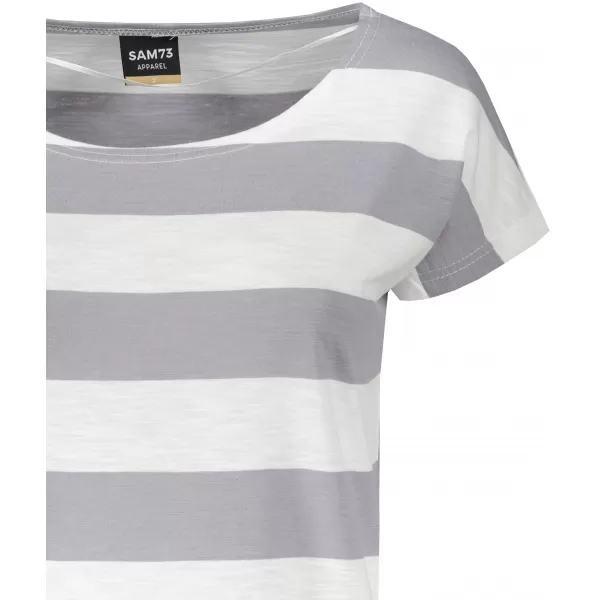  Damen-T-Shirt mit kurzen Ärmeln SAM 73 ELSPETH WT 851 HELLGRAU 