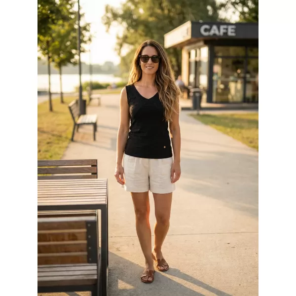  Damen-Tanktop KIXMI NAVILA SCHWARZ 