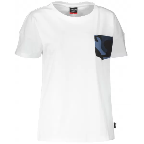  Damen-T-Shirt mit kurzen Ärmeln SAM 73 MARIE WT 848 WEIß 
