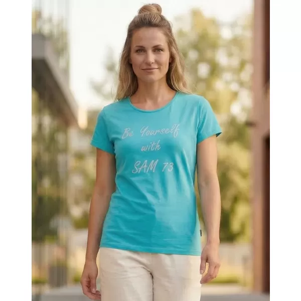  Damen-T-Shirt mit kurzen Ärmeln SAM 73 RENÉE WT 842 NEONGRÜN 