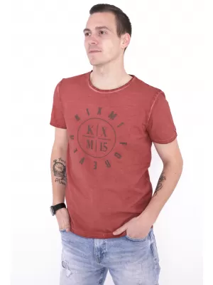 Herren-T-Shirt KIXMI NADIR BURGUND