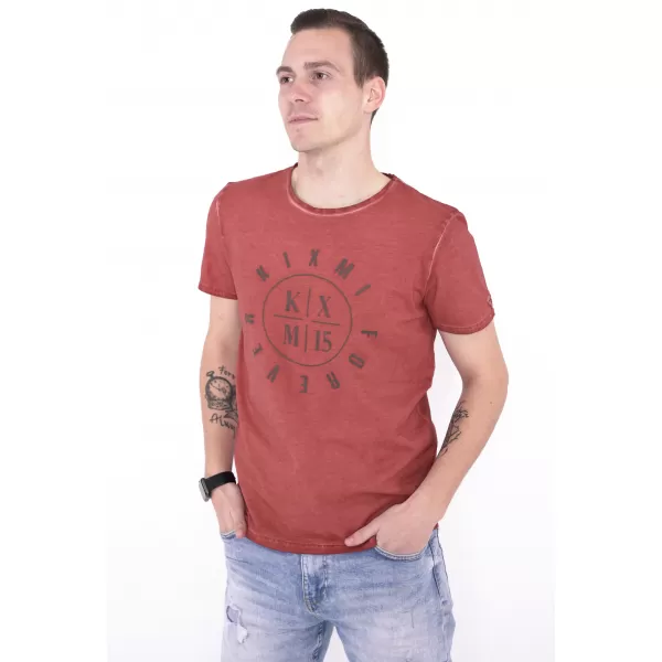 Herren-T-Shirt KIXMI NADIR BURGUND 