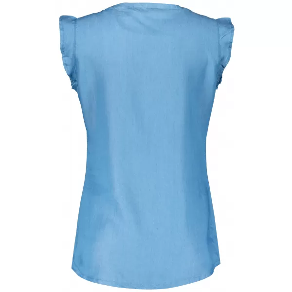  Damenbluse KIXMI NEIVA HELLBLAU 