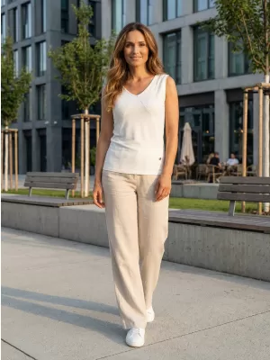 Damen-Tanktop KIXMI NAVILA WEIß